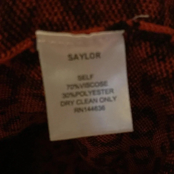 SAYLOR women’s quarter zip sweater - xs - cheetah print - like new condition - Picture 5 of 6